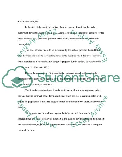 The Factors Affecting Audit Judgment