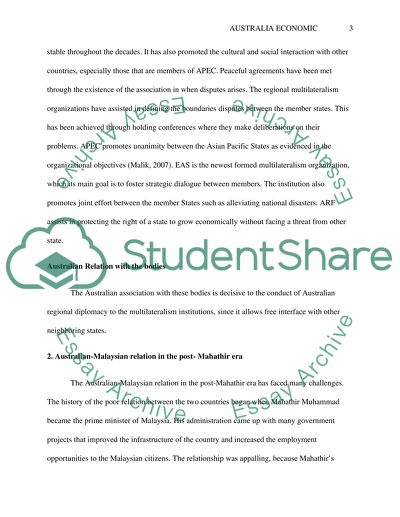 Relevance of Multilateralism in Australia