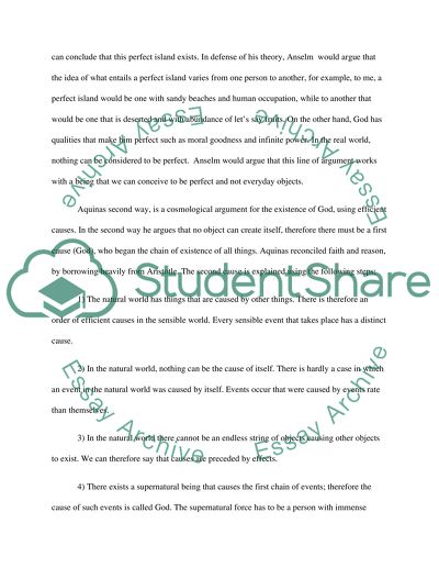 Gaunilos argument from Anselms point of view