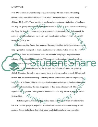 Defining and Describing Cultures