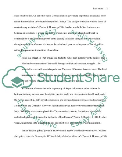 Fascism, Nazism, Communism