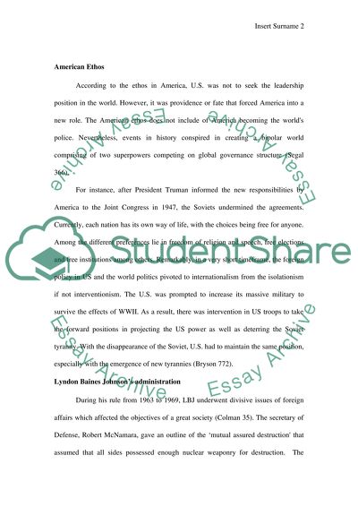 The Policy Makers in the US