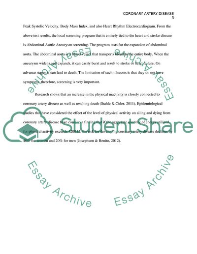 People with Coronary Artery Disease