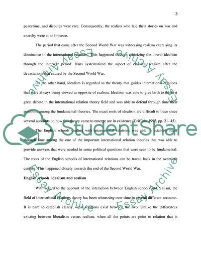 The English School between Realism and Idealism