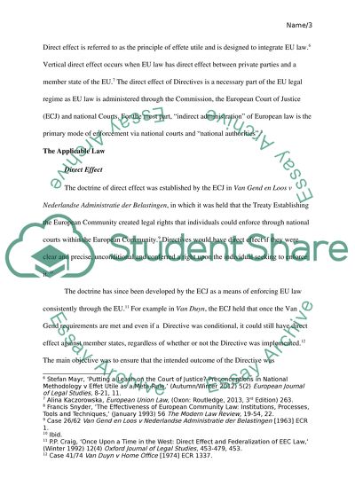 The Concept of Direct Effect