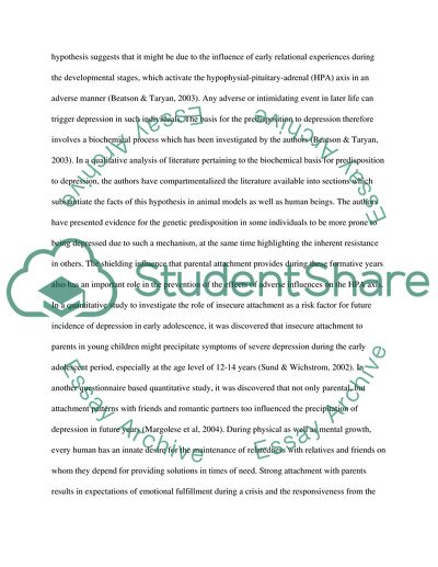 Factors Leading to Depression in Young Adults