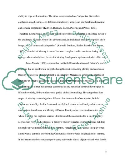 Explain and discuss Erikson and James Marcias view of adolescent identity development