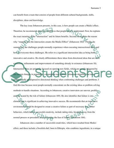 The Medici Effect: Breakthrough Insights at the Intersection of Ideas, Concepts, & Cultures