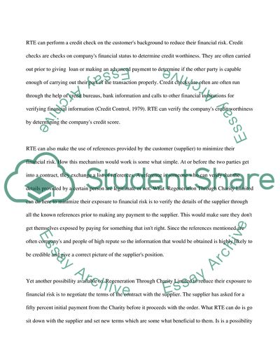 Credit Control and Charity