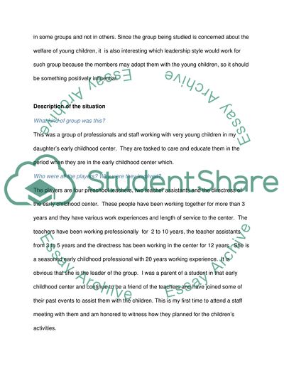 Study of Relationships and Hierarchies in a Group