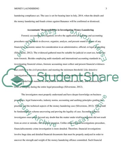 Company Involved in Money Laundering in the United States