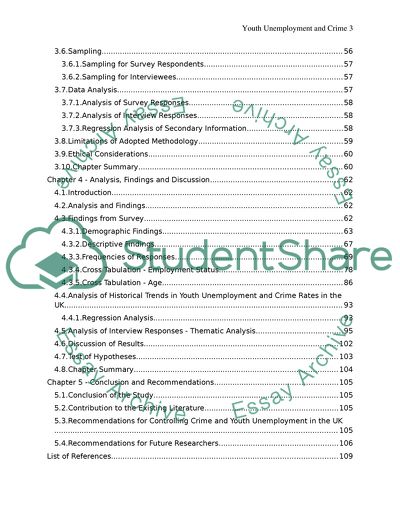 Youth Unemployment and Crime in the United Kingdom