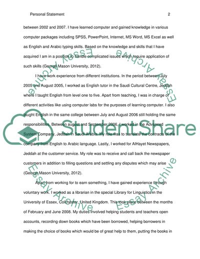Why I Want to Get My Ph.D. at the University of George Mason