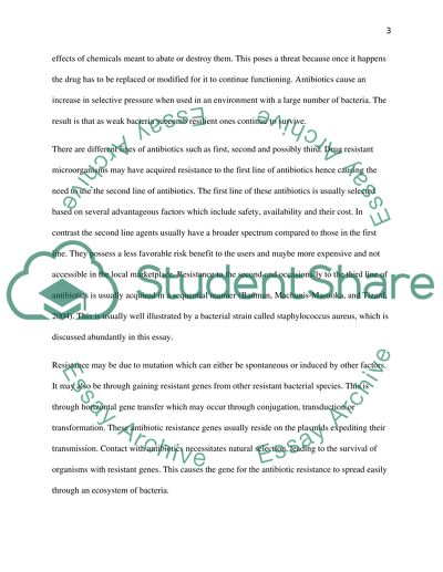 The Molecular Mechanism That Make Staphylococcus Aureus Resistant To Antibiotics