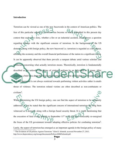 US Foreign Policy against Terrorism and How Did This Policy Affect US Relation with Saudi Arabia