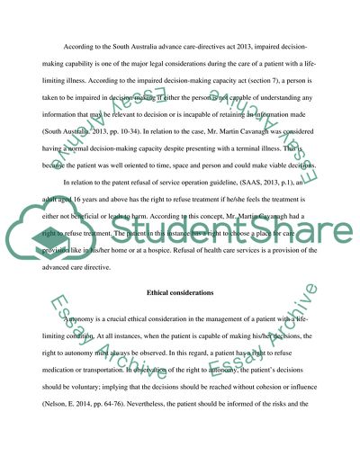 Palliative Care Issues