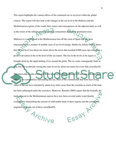Sea Level Rise in the Mediterranean Sea and Mallorca Island