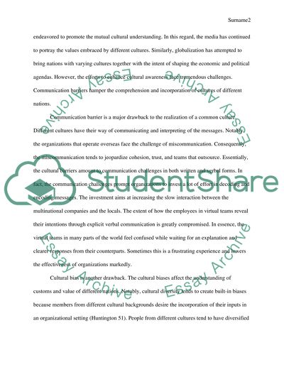 Existence of Many Cultures and Challenges of Embracing Cultural Diversity