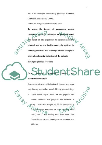 Personal Health Initiative