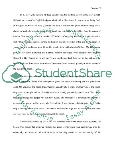 Drug Culture in Alex Garlands Novel The Beach