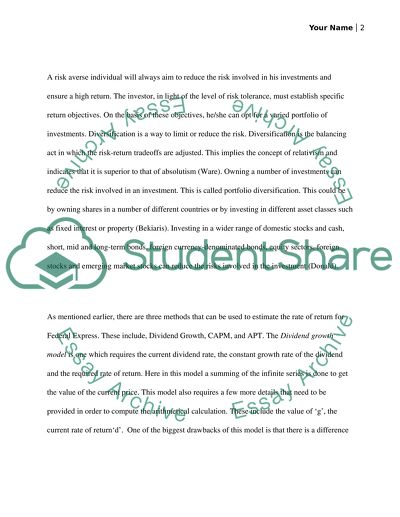 Portfolio Diversification and the Capital Asset Pricing Model