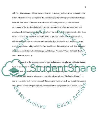 Timberline Fantasy Drawn by Vance Kirkland