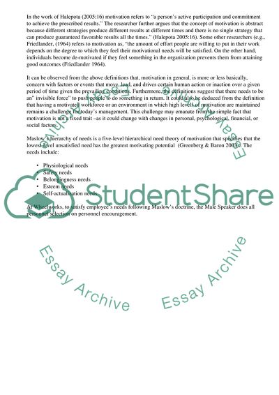 Wheelworks Company and Motivation