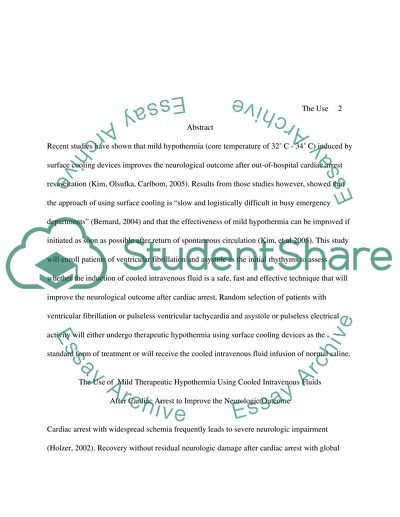 Mild Therapeutic Hypothermia