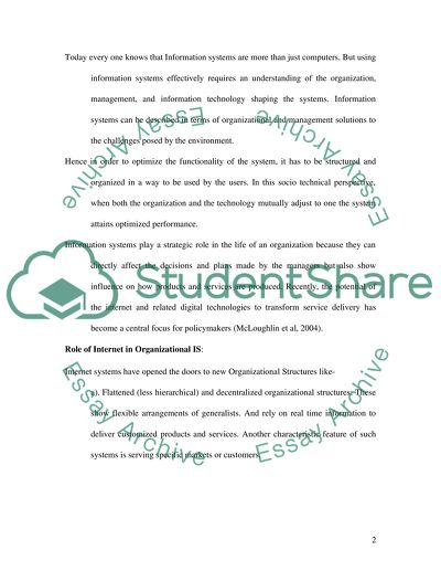 Role of Information Structure And Innovative Internet Technologies In the Organizational Efficiency of DVLA