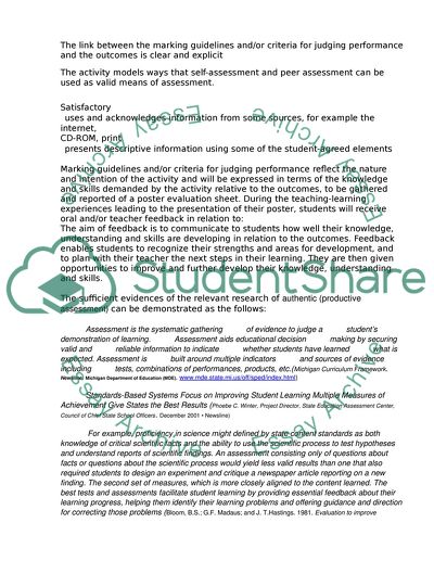 The Step in the Design of Effective Teaching and Learning Programs