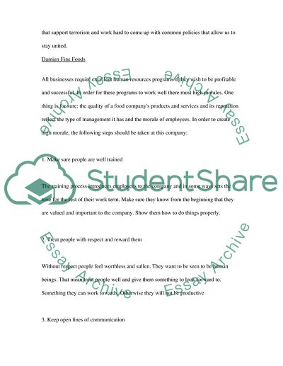 Main Ways to Defeat Terrorism