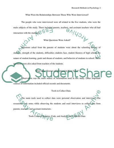 Research Methods in Psychology