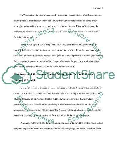 Is the Texas Prison System cruel and unusual