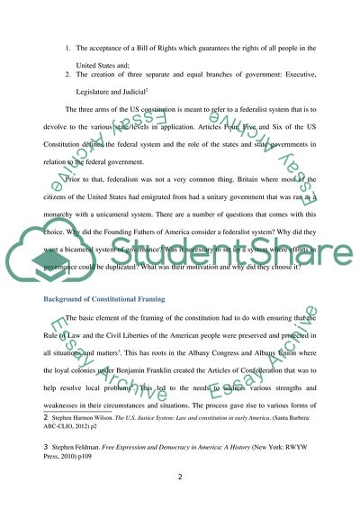 The Formation Of The US Constitution or The Shaded US Constitution