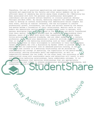 Personal and Professional Development as a Mentor