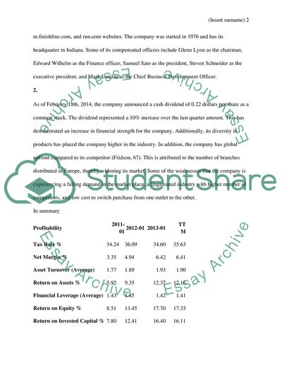 DuPont Analysis Paper: Footlocker vs. Champ