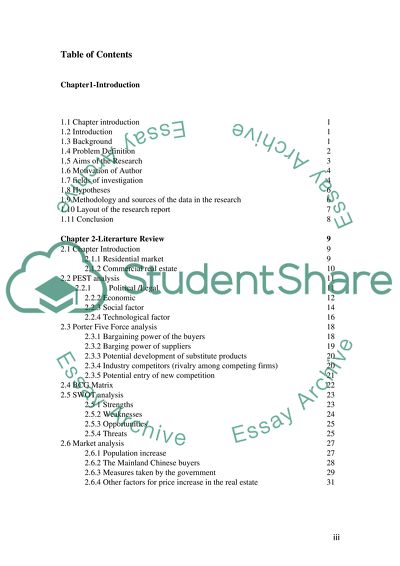 Trends in the Hong Kong Real Estate Market