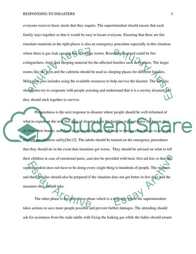 The Ways of Responding to Disasters