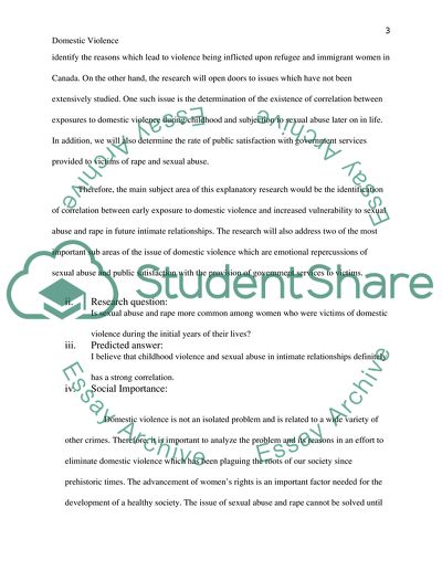 Domestic Violence against Refugee and Immigrant Women in Canada