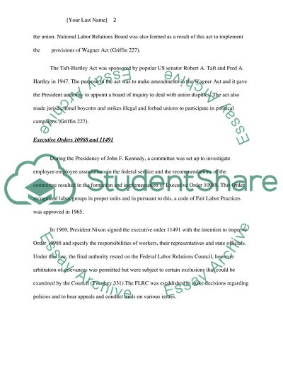 Human Resources Management - Unions