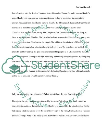 The Representation of Queen Gertrude