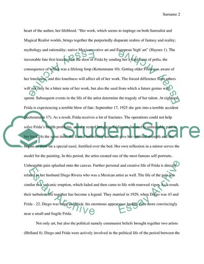 Frida Kahlos Creativity as a Reflection of Her Suffering