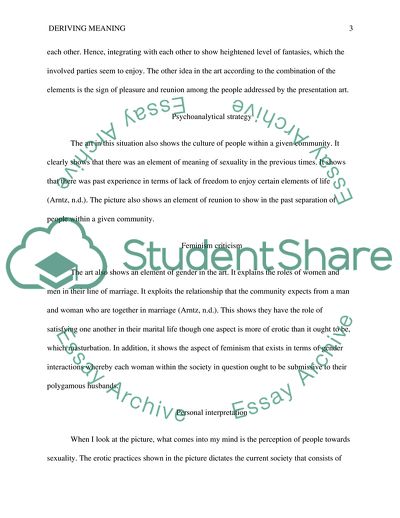 PROJECT 1- DERIVING MEANING