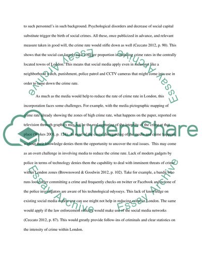 How Will Social Media Help Reduce Crime in London