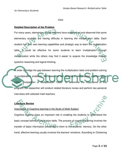 Competition of Multiplication Table