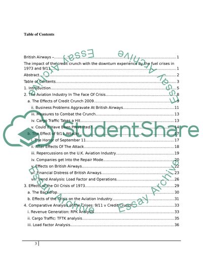 The Strategies Taken by British Airways in Crisis Situations