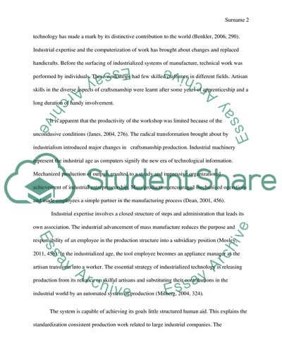 Effects of Industrial Production on People and Things