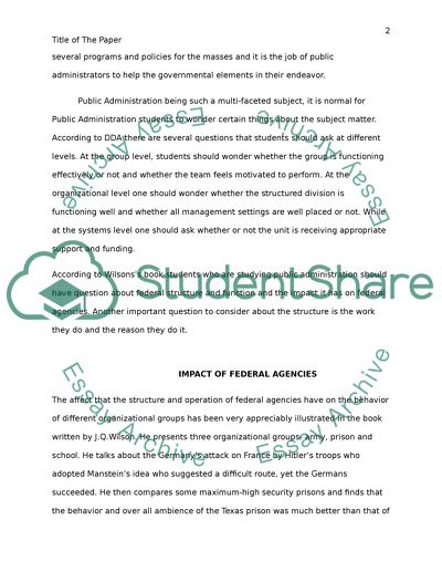 What Government Agencies Do and Why They Do It