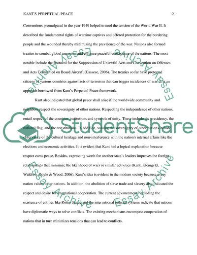 Kants Perpetual Peace