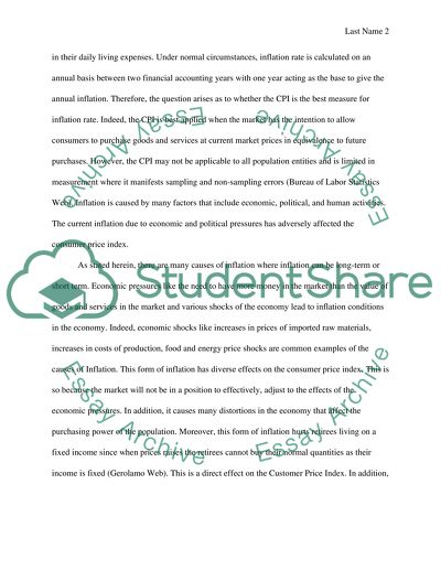 Inflation and the cpi index